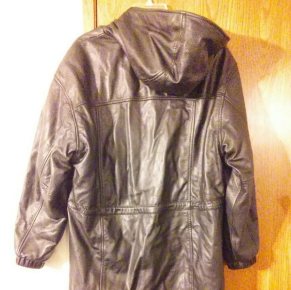 Vintage Wilsons Leather Jacket w/Hood - Picture 3 of 8